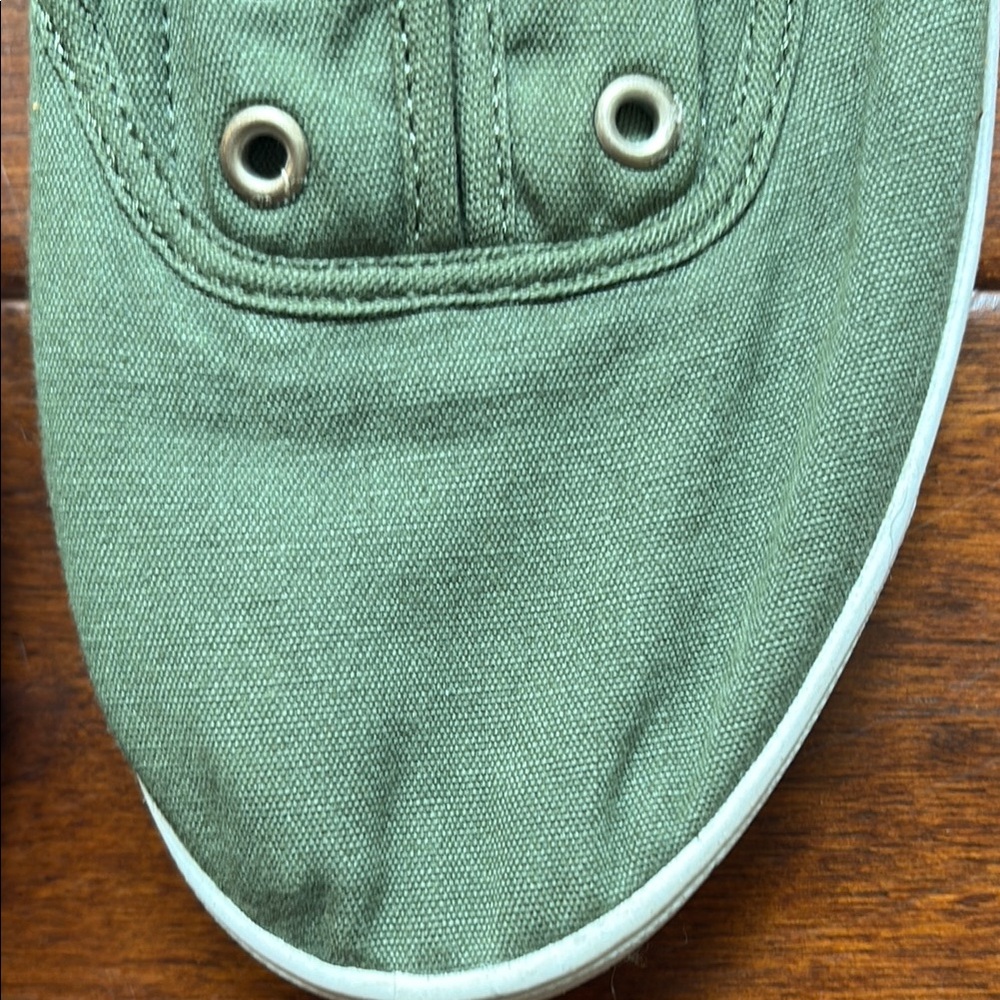 Women’s Canvas Shoes - Blue, Navy, Green, White - Picture 11 of 15